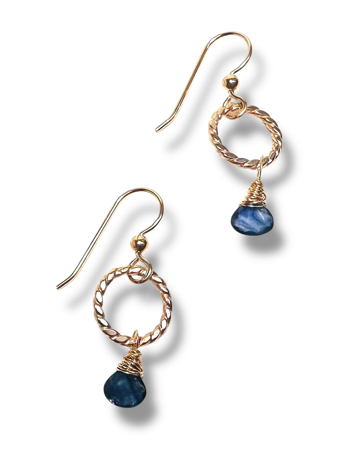 Kyanite Twist Earrings/ Kyanite Drop Earrings*