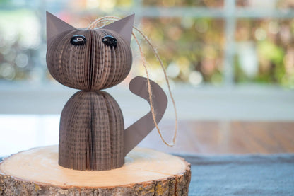 Book Cat Ornament-Cat Lover Gift-Christmas Gift-Book Gift Root To Vine