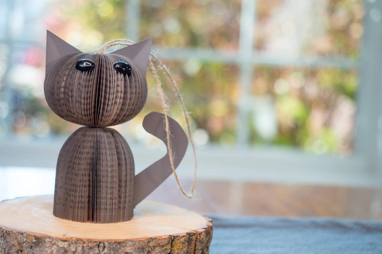 Book Cat Ornament-Cat Lover Gift-Christmas Gift-Book Gift Root To Vine