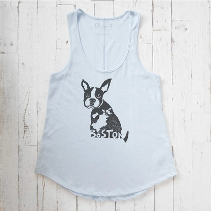 Boston Terrier Vintage Washed Tank Top - Uni-T