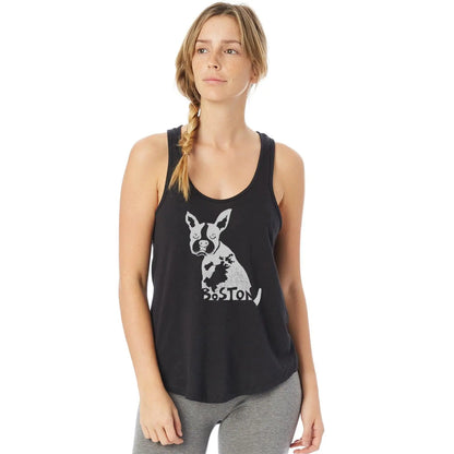 Boston Terrier Vintage Washed Tank Top - Uni-T