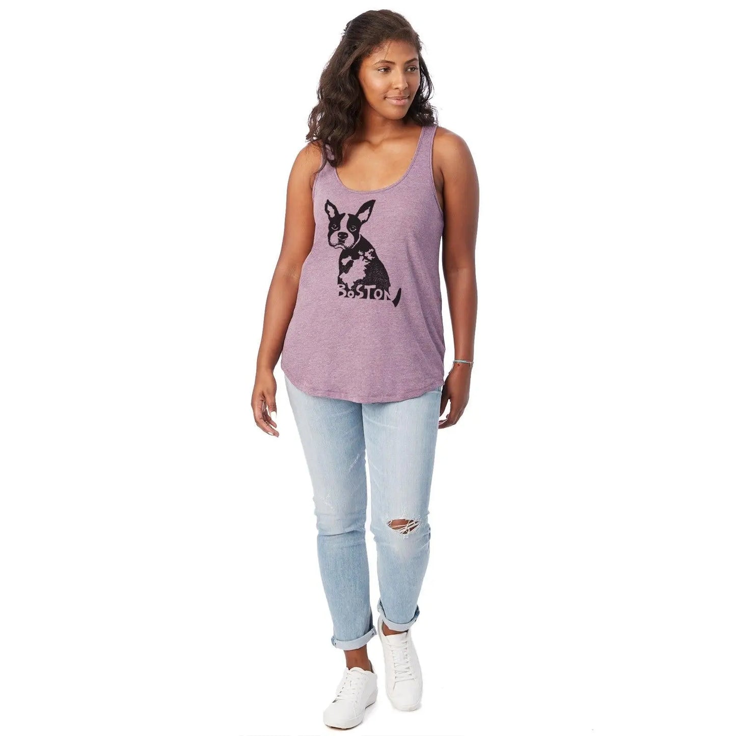 Boston Terrier Vintage Washed Tank Top - Uni-T