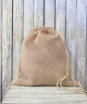 Jute/Burlap drawstring backpack SBS