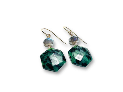 Ruby Zoisite Gemstone Earrings*