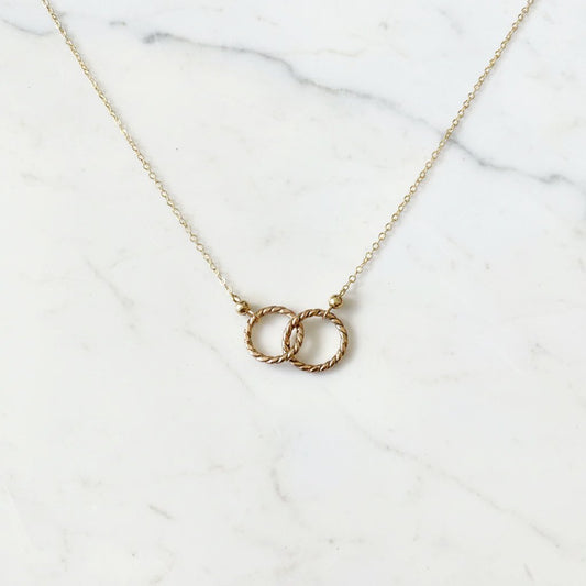 Popular Circle Necklace Gold Filled*