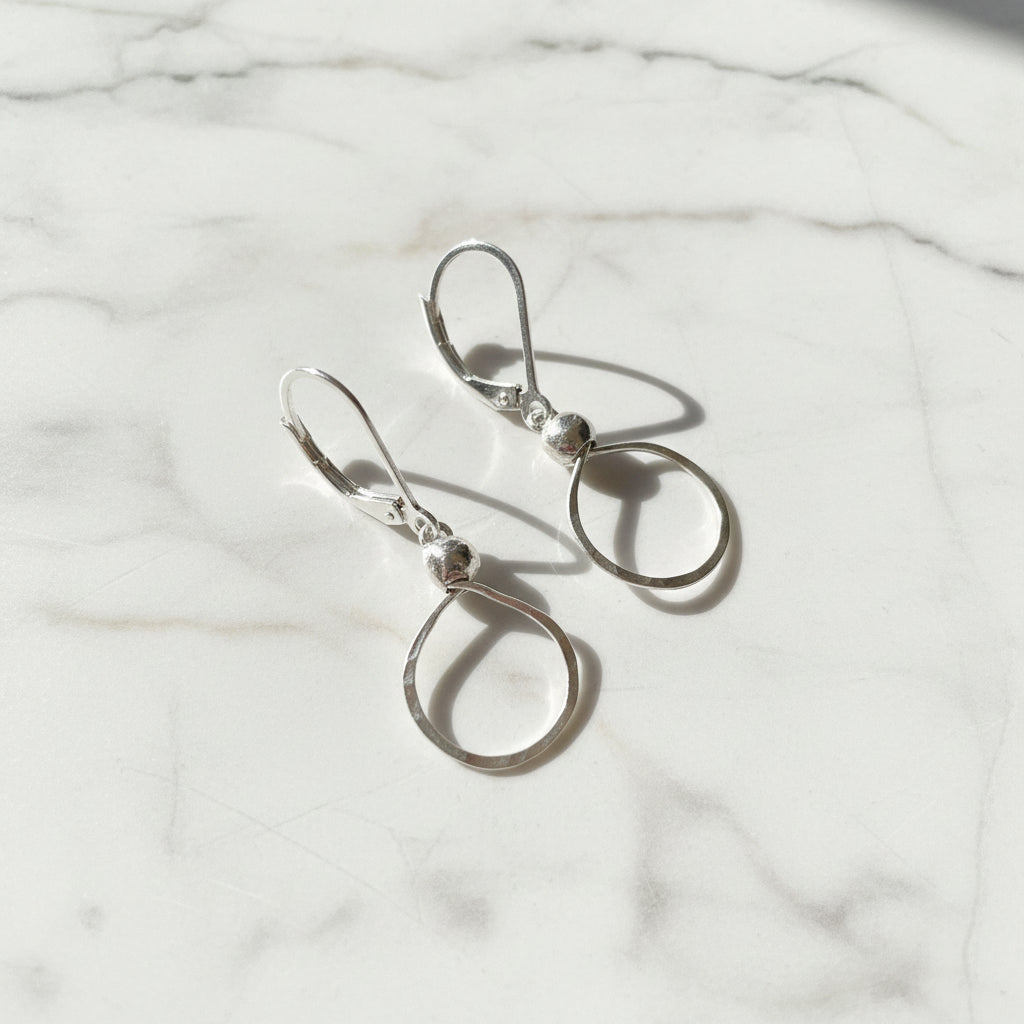 Silver Teardrop Earrings