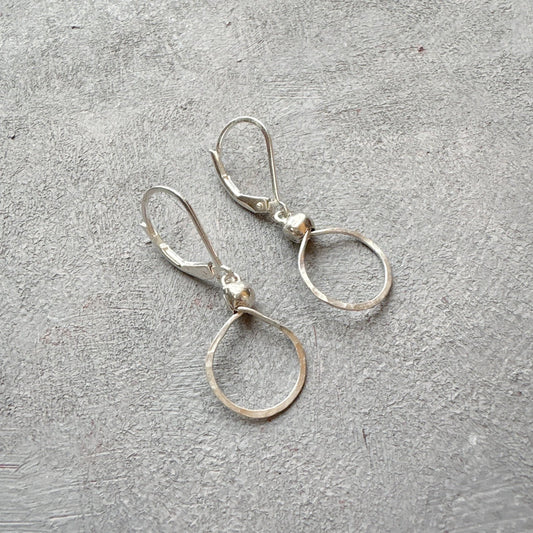 Silver Teardrop Earrings***