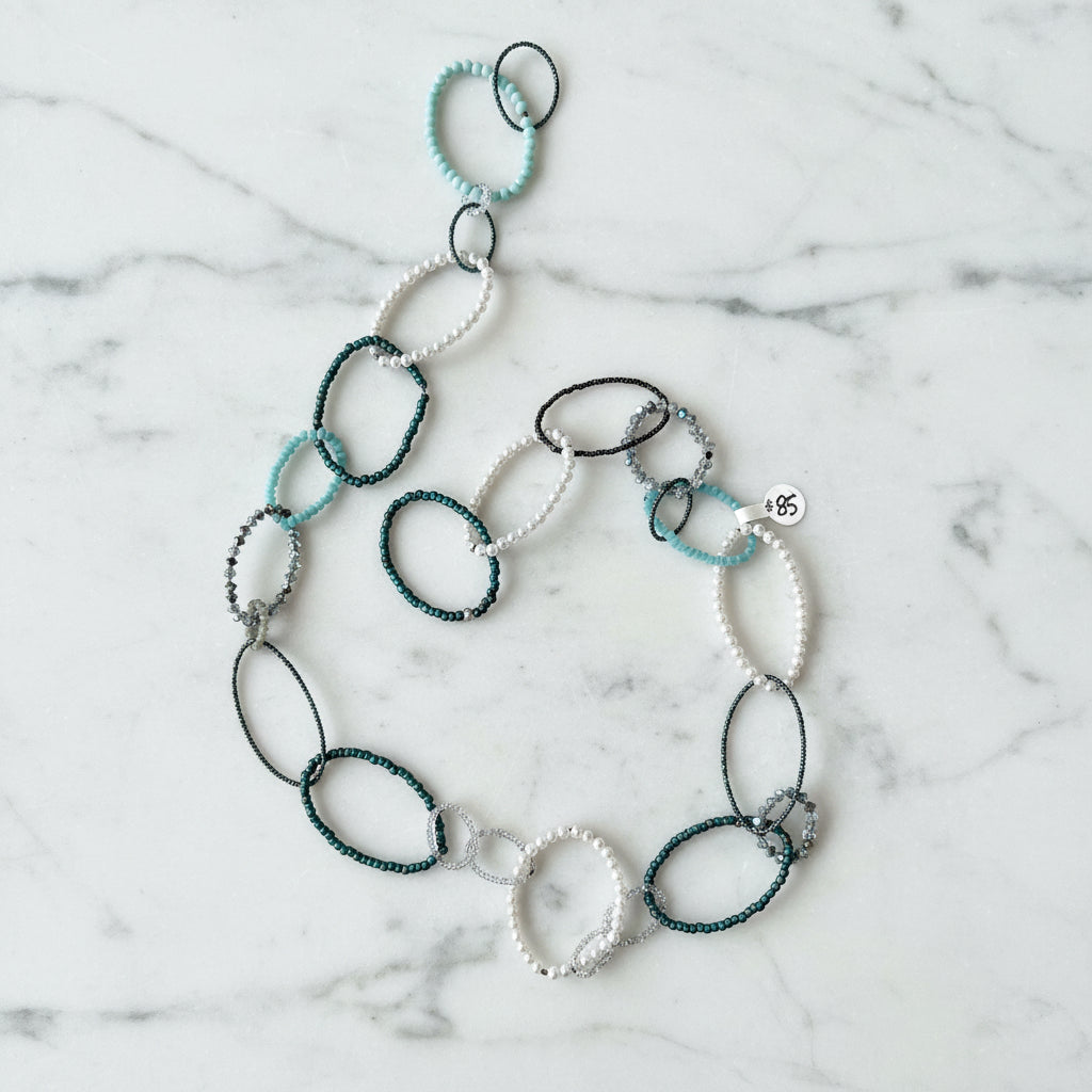 Beaded circle necklace