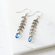 Kyanite Chevron Earrings, Chevron Earrings, Gemstone Earrings-Uni-T Janine Gerade