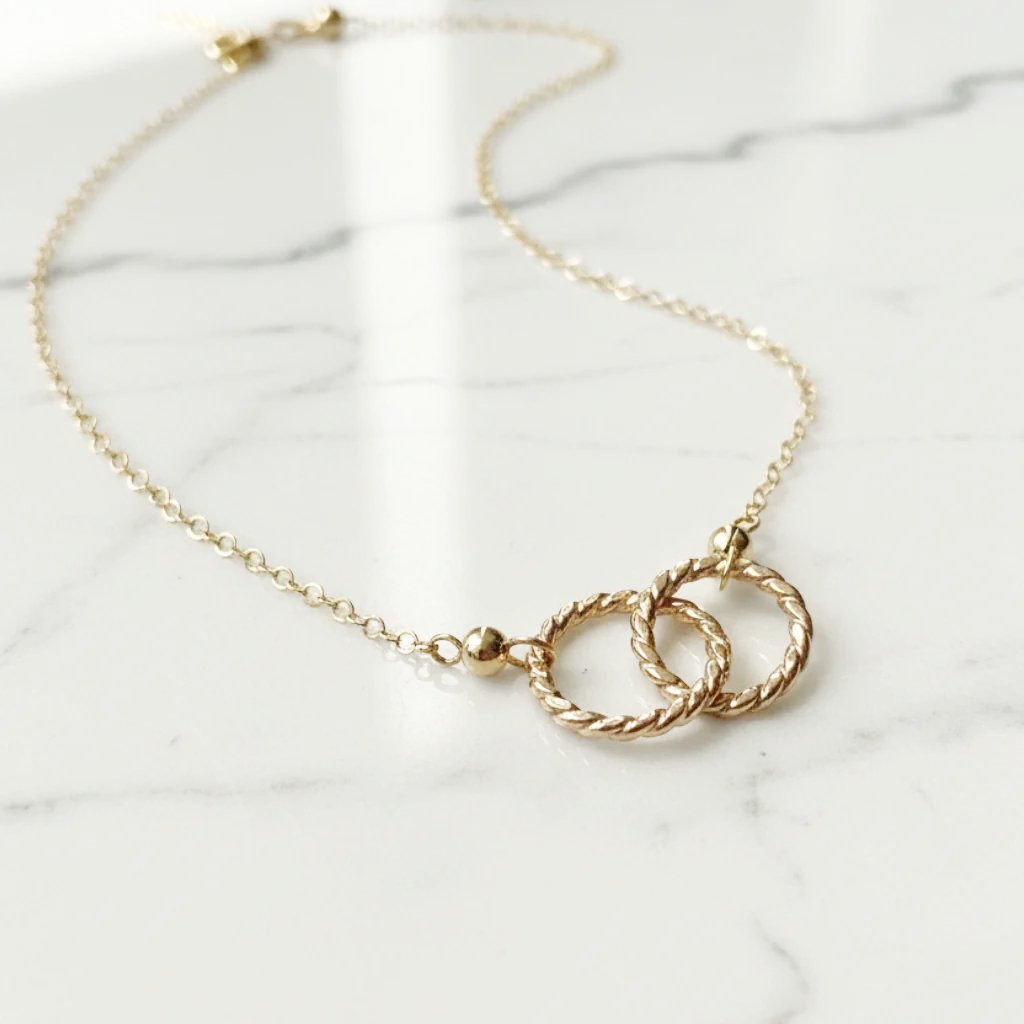 Popular Circle Necklace Gold Filled*