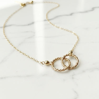 Popular Circle Necklace Gold Filled*