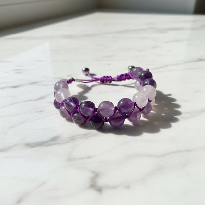 Woven Bead Bracelet, Nylon Bracelet, Adjustable Bracelet
