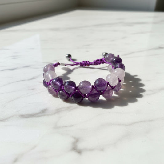 Woven Bead Bracelet, Nylon Bracelet, Adjustable Bracelet