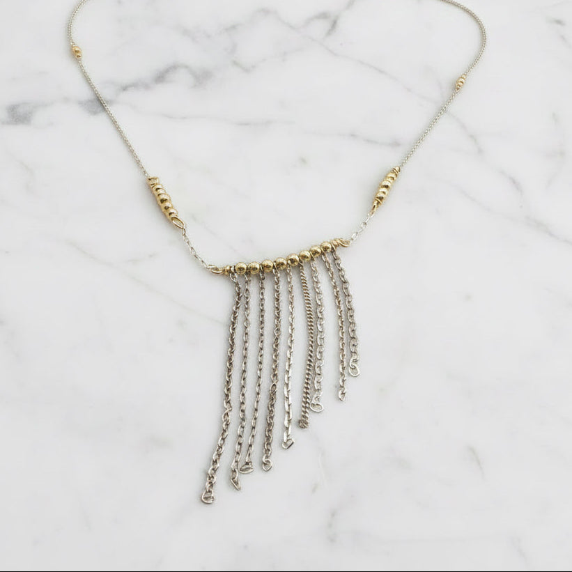 Cascading Chain Necklace