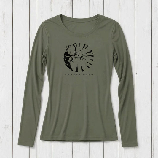 "Rescue More" Long Sleeve T-Shirt for Women