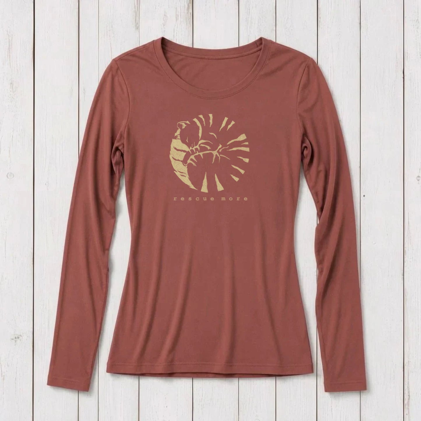 "Rescue More" Long Sleeve T-Shirt for Women