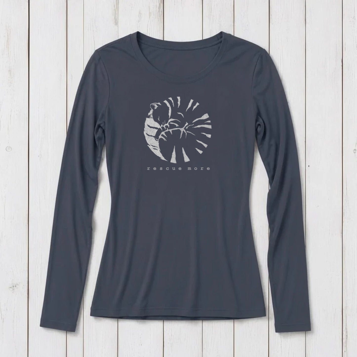 "Rescue More" Long Sleeve T-Shirt for Women