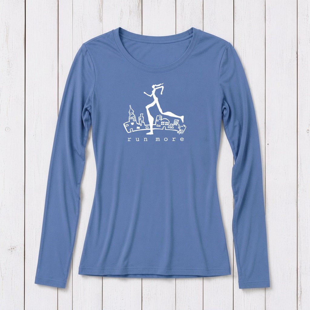"Run More" Long Sleeve T-Shirt for Women