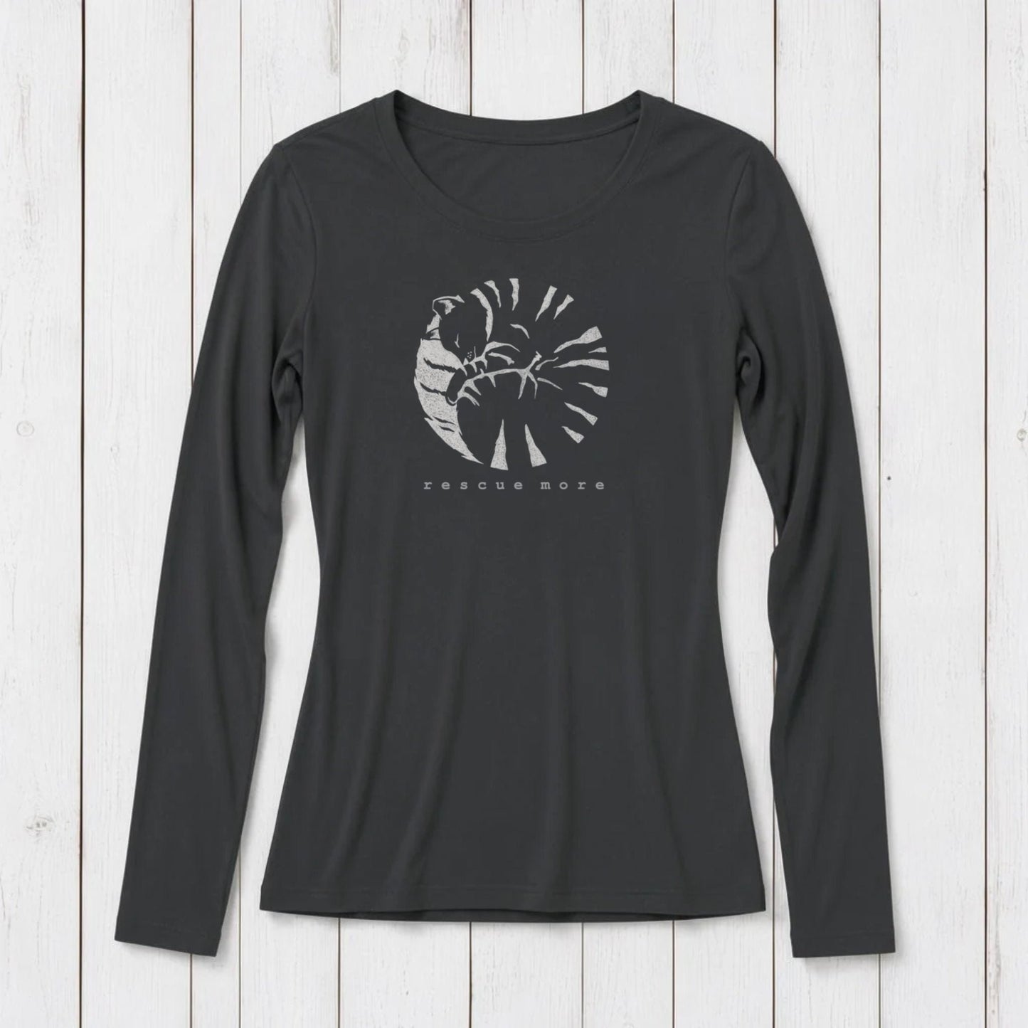 "Rescue More" Long Sleeve T-Shirt for Women