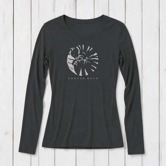 "Rescue More" Long Sleeve T-Shirt for Women