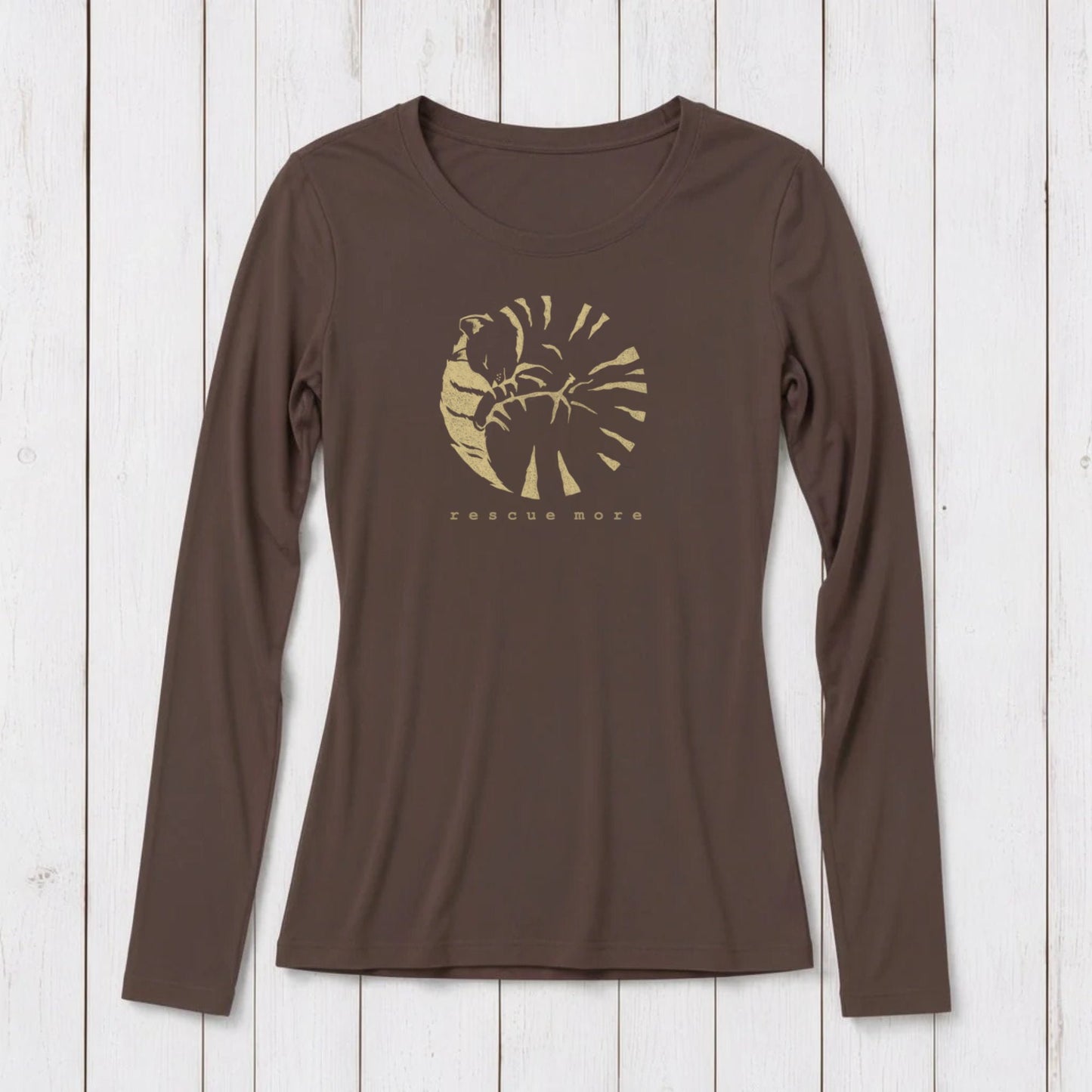 "Rescue More" Long Sleeve T-Shirt for Women