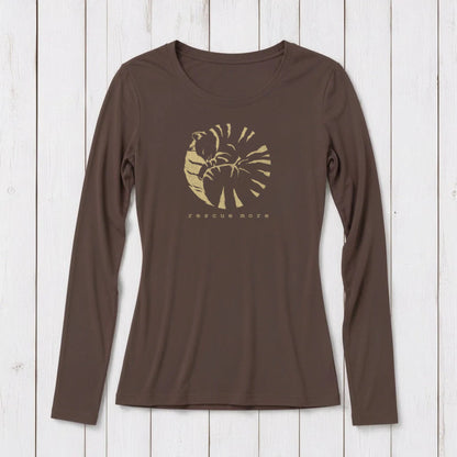 "Rescue More" Long Sleeve T-Shirt for Women