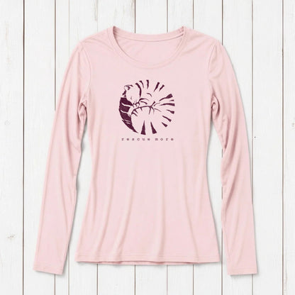 "Rescue More" Long Sleeve T-Shirt for Women