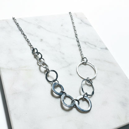 Circle Chain Necklace/ Infinity Necklace/Silver Necklace* Janine Gerade