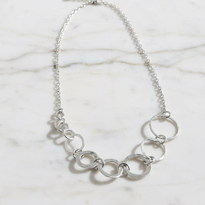 Circle Chain Necklace/ Infinity Necklace/Silver Necklace* Janine Gerade