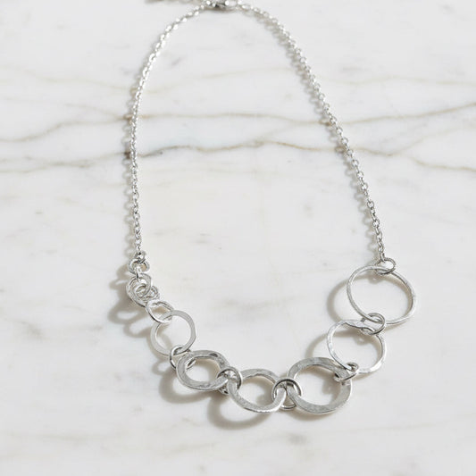 Circle Chain Necklace/ Infinity Necklace/Silver Necklace* Janine Gerade