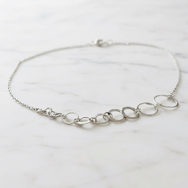 Circle Chain Necklace/ Infinity Necklace/Silver Necklace* Janine Gerade