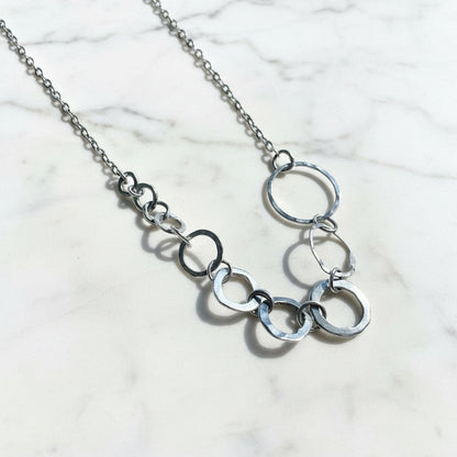 Circle Chain Necklace/ Infinity Necklace/Silver Necklace* Janine Gerade