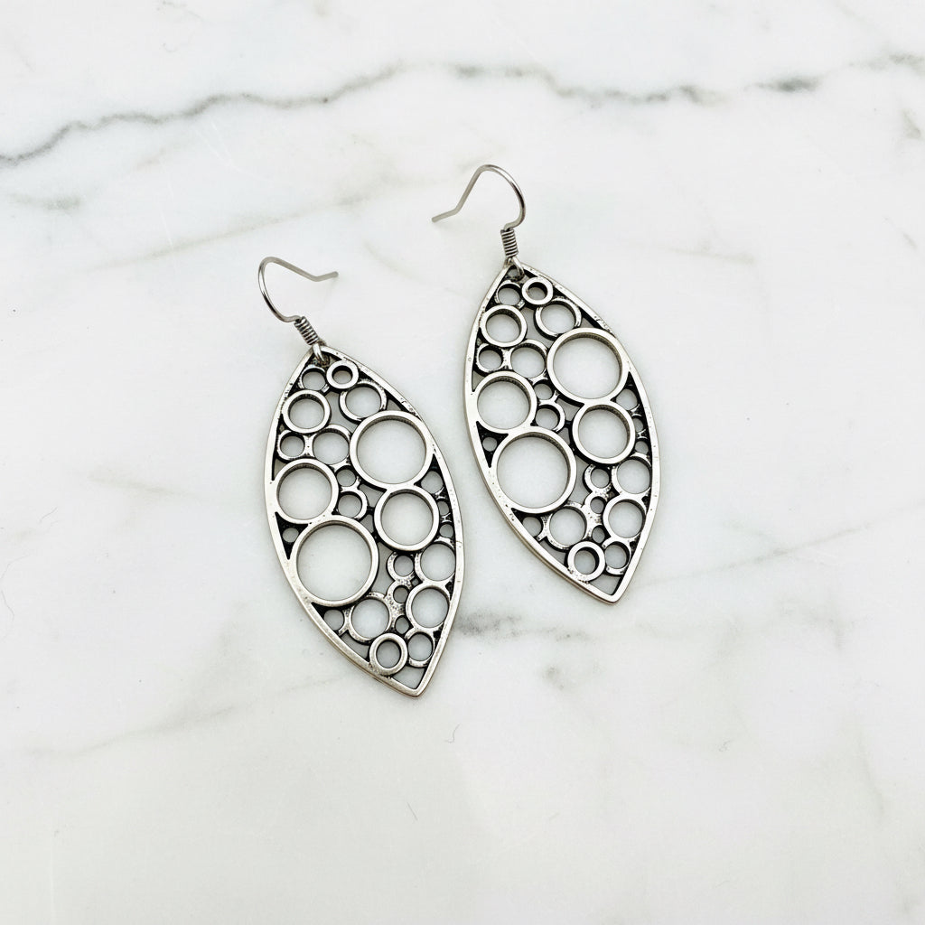 Circle Marquise Earrings