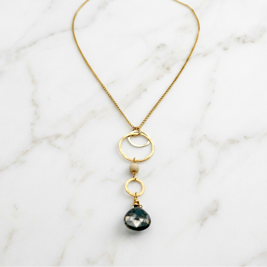 Quartz Circle Necklace
