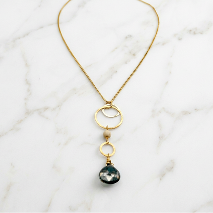 Quartz Circle Necklace