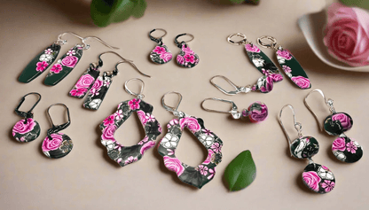 Clay Earrings-Spring Floral Collection* Janine Gerade