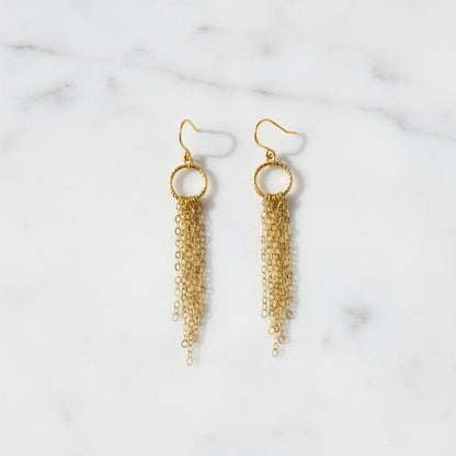 Chain Hoop Earrings***