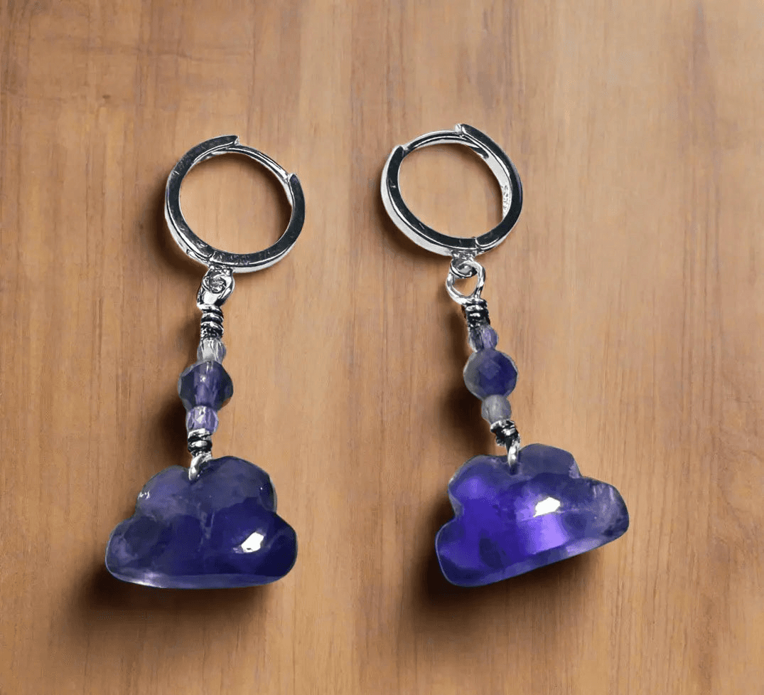 Cloud Earrings/Amethyst Cloud Earrings* Janine Gerade