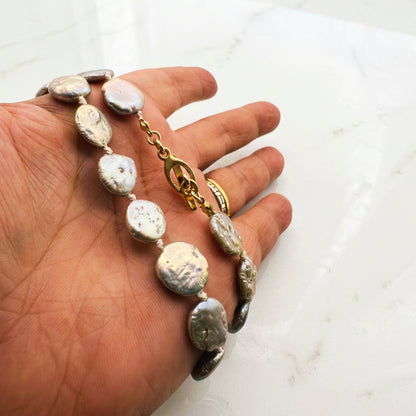 Coin Pearl Necklace