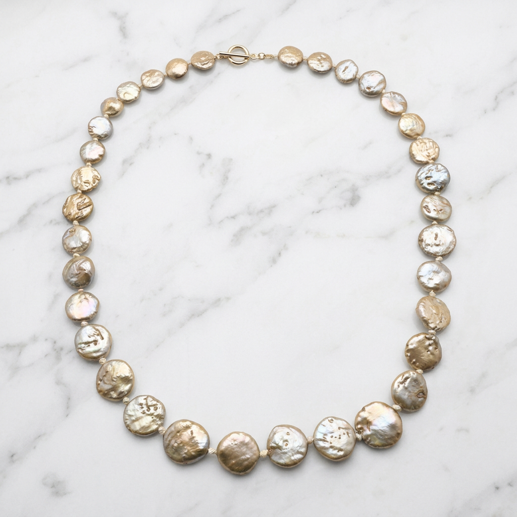 Coin Pearl Necklace