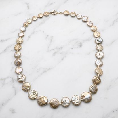 Coin Pearl Necklace