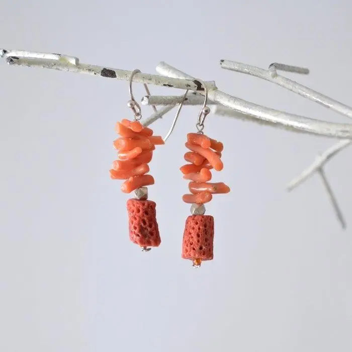 Coral Earrings