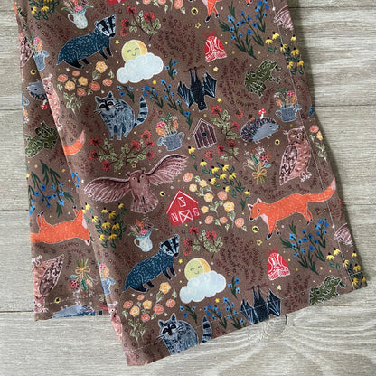 Decorative animal print tea towel in gift box for home & garden