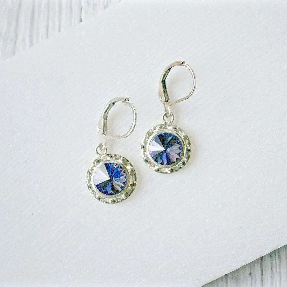 Crystal Earrings with Surgical Steel Ear Wire - Uni-T
