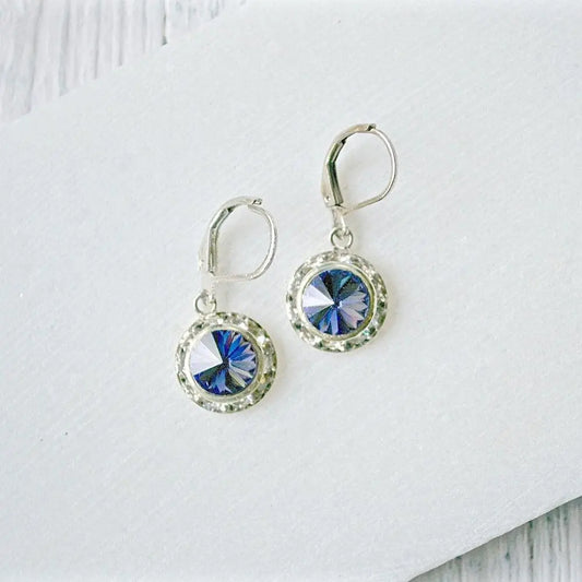 Crystal Earrings with Surgical Steel Ear Wire - Uni-T