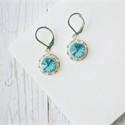 Crystal Earrings with Surgical Steel Ear Wire - Uni-T