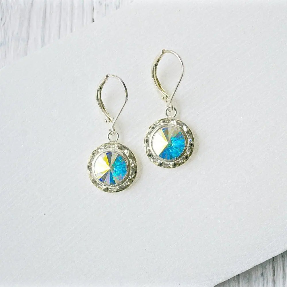 Crystal Earrings with Surgical Steel Ear Wire - Uni-T