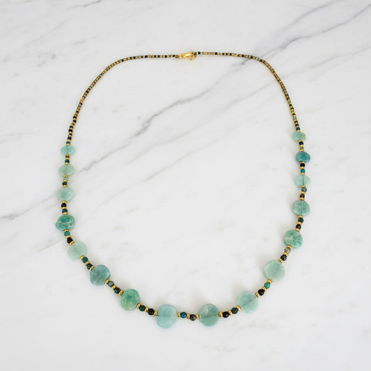 Crystal Beaded Layering Necklace