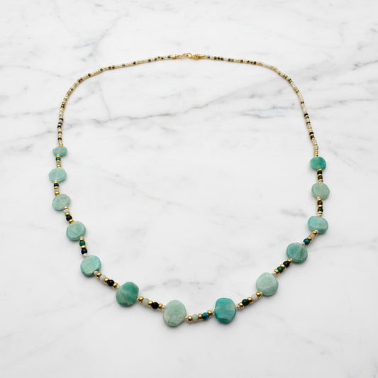 Crystal Beaded Layering Necklace