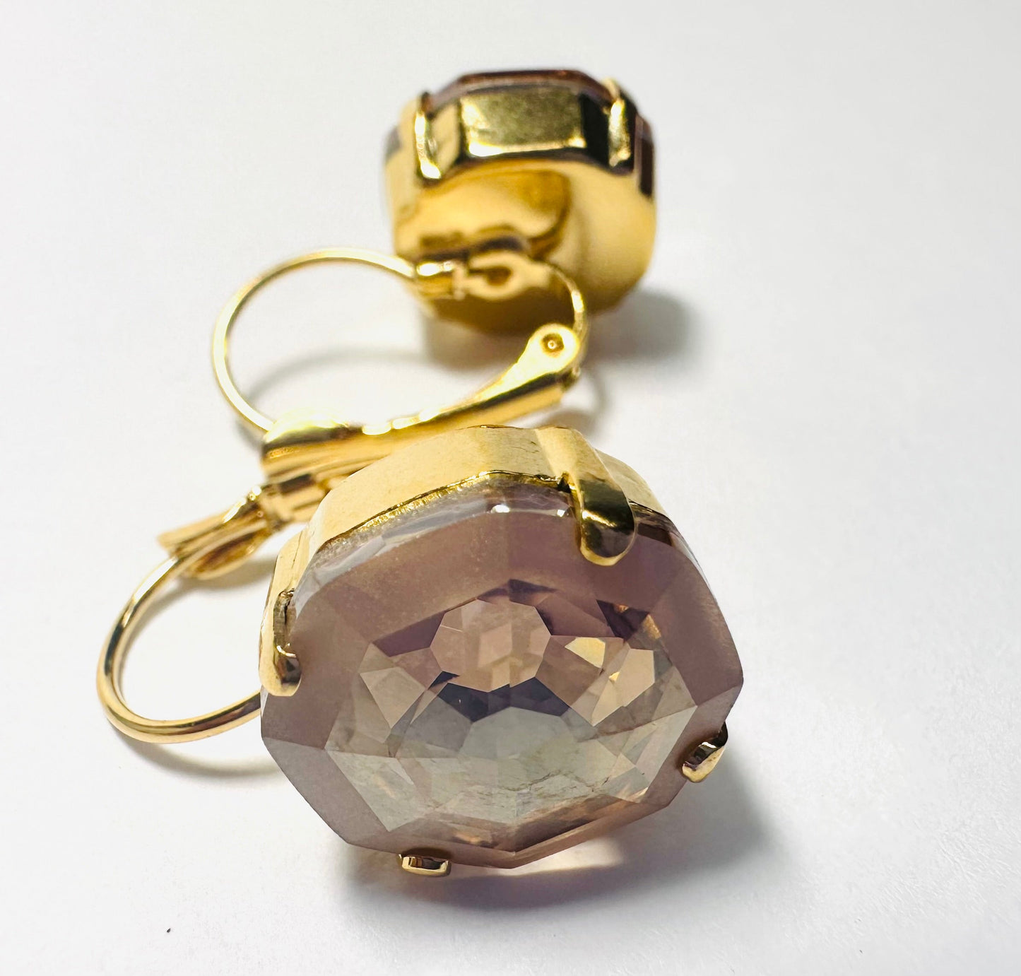 Champagne Crystal Dangle Earrings*